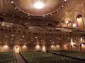 Interior view of the theatre, viewed from the stage