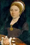 Tudor partlet, c. 1540–43