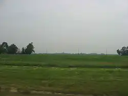 Fields in southwestern Harris Township