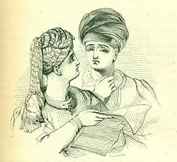 William Harvey, The Story of the Two Princes El-Amjad and El-As'ad, 1838–40, woodcut