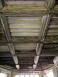 Late medieval timber ceiling in the chapter house.