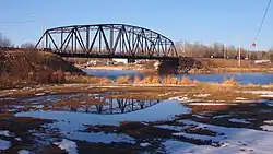 Highway 155 bridge over the Kisis Channel