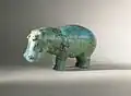 Hippo, ca. 1938-1539 BC, Brooklyn Museum. Length: 10.8 cm, Dynasty XII