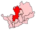 A fairly large constituency, stretching from the centre of the county northwards.