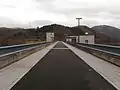 On the top of the dam