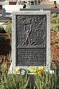 Plaque in Grand Park, Los Angeles, California, United States