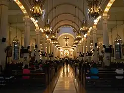 Church nave in 2013