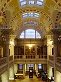 View from first floor gallery