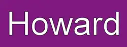 Howard destination sign, used on southbound shuttle trains terminating at Howard