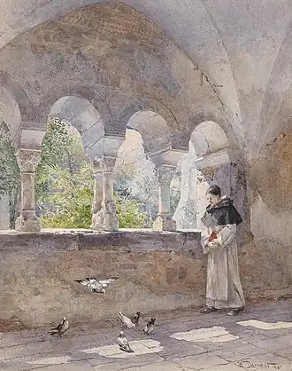 Cloister at the Cistercian Abbey in Millstatt