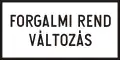 H-033 Traffic order change