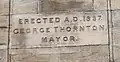 Dedication on west side of Obelisk