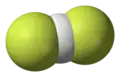 Space fill model of the bifluoride anion