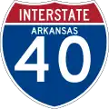 Interstate 40 marker