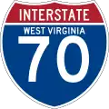 Interstate 70 marker