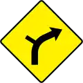 W 009R Side Road on Outside of Bend - Right