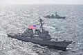 PNS Aslat cruise to petrol off its deployment in the Indian Ocean with U.S. Navy's USS Mitscher in 2014.