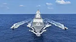 Udaygiri during sea trials