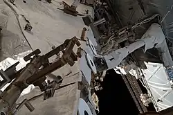 EVA view of structural aluminum framework
