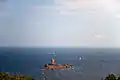 Île d'Or as seen from the village of Cap Esterel (2010)