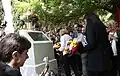The mayors of Madrid and Paris, Manuela Carmena and Anne Hidalgo, inaugurating the Jardín de los Combatientes de La Nueve in Madrid.
