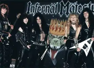 The band in 1987