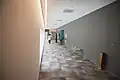 Interior and hallways to cinema rooms