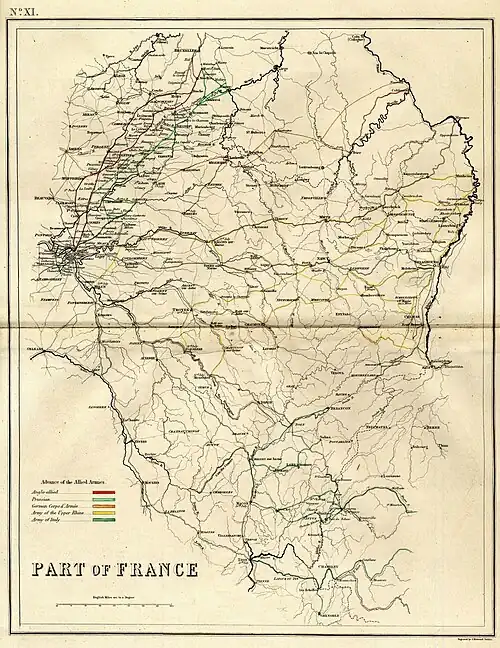 Part of France engraved by J. Kirkwood