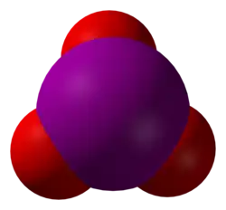 The iodate ion