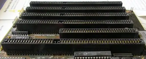 ISA ports on a motherboard