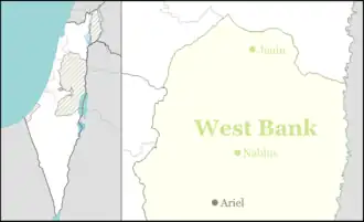 Mevo Dotan is located in the Northern West Bank