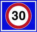 Traffic recession area