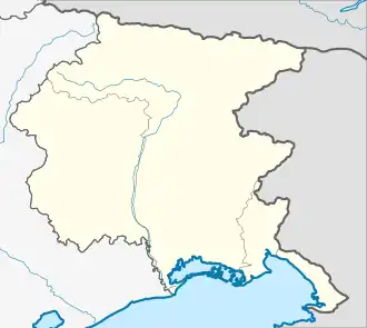 Azzano Decimo is located in Friuli-Venezia Giulia