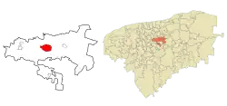 Location of Izamal, Yucatan
