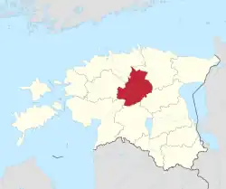 Location of Järva County