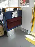 An emergency ladder stowage box inside a 225–5100 series set