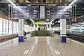 Shinkansen platforms in June 2022