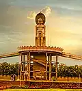 61 feet (19 m) colossal at Navagraha Jaina Temple