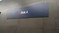 The signage of the station.