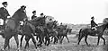 Mounted Imperial Guard police officers in the 1950s