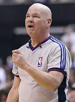 Crawford pointing in uniform