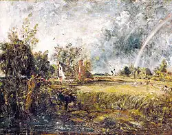 John Constable , Cottage at East Bergholt , 1833