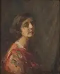 Portrait of a Lady, oil on canvas 56 x 47cm