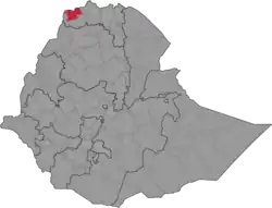 Location of Kafta Humera