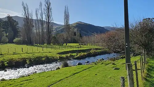 In the lower valley