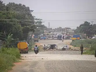View of Kallumthazham Junction from bypass
