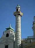 Column with spiral narrative as on Trajan's Column