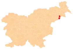 The location of the Municipality of Gorišnica