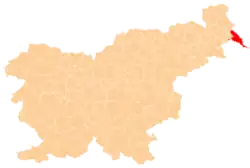 Location of the Municipality of Lendava in Slovenia