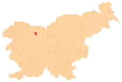 Location of the Municipality of Naklo in Slovenia